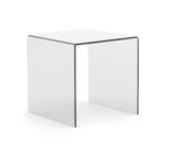 STATUS Tisch aus Methacrylat transparent  ·  500 x 500 x 500 mm